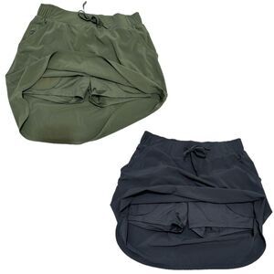 Lot of 2 All In Motion Skorts Women’s Green Black S.